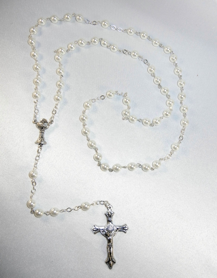 White Pearl Rosary
